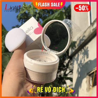 Phấn phủ kiềm dầu Lameila dạng bột hộp 10gr mẫu mới 2020
