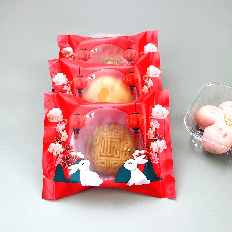 (Set 100) Túi bánh Trung Thu Thỏ Lồng Đèn (50gr | 75gr | 100gr)