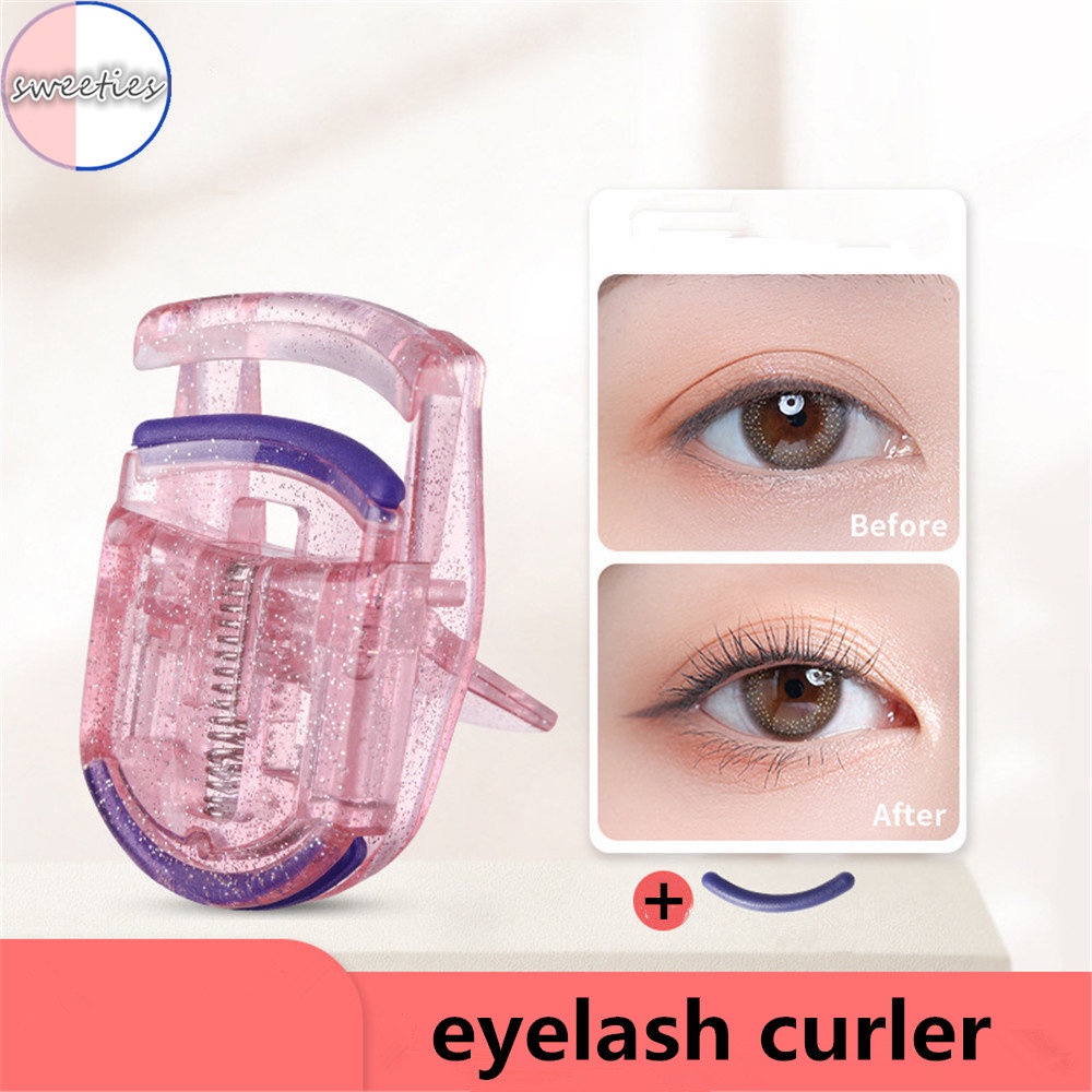 Dụng Cụ Bấm Cong Mi Góc Rộng Màu Hồng Cho Nữ