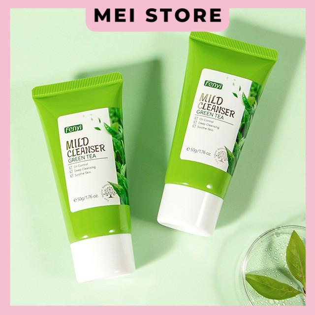 Sữa Rửa Mặt Trà Xanh Fenyi Green Tea Mild Cleanser Ngăn Ngừa Mụn Kiểm Soát Dầu 50g
