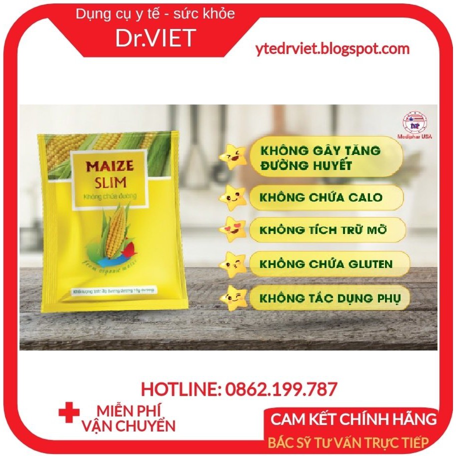 Đường bắp Maize Slim- thực phẩm không chứa đường, không gây tăng đường huyết, cho người tiểu đường, béo phì, ăn kiêng