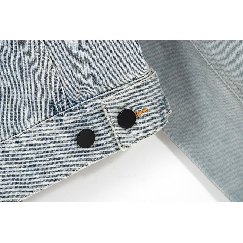 Áo khoác jeans lửng thời trang Blackpink phong cách retro cho nữ