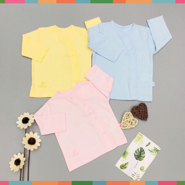 [ Sale Hàng Lẻ Size] Áo Thun Dài Tay, Hãng Lullaby,  Chất Cotton Mềm Mát, Size 1-12m, Màu Pastel Siêu Xinh