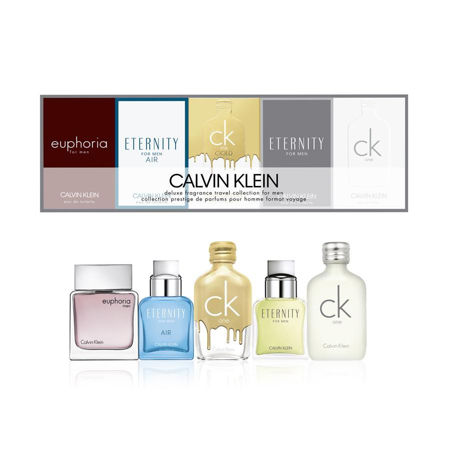 Set 5 chai nước hoa Calvin Klein Deluxe Frangrance Travel Collection for Men
