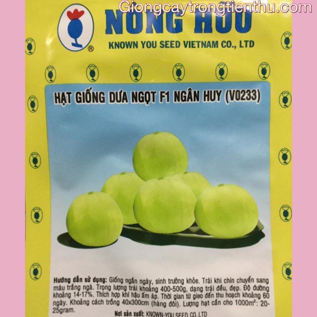 HẠT GIỐNG DƯA LÊ SIÊU NGỌT NGÂN HUY (VO223) nhập khẩu- chuyên dụng.