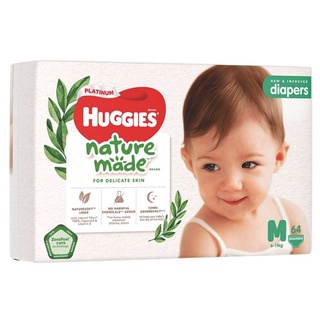 Tã Dán cao cấp Huggies Platinum Nature Made (S82,M64,L54,XL44)