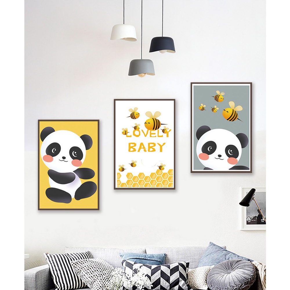 In hình ép gỗ Laminate TRANH ĐỘNG VẬT - Mẫu 12 (3 HCN 3x20x30, 3x30x40, 3x40x60). In ảnh theo yêu cầu