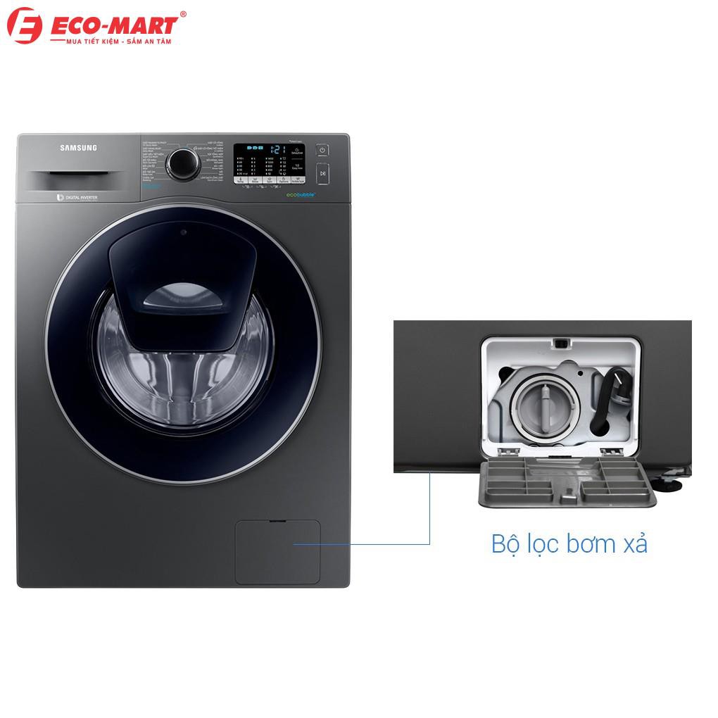 Máy giặt Samsung cửa ngang 9 kg màu bạc WW90K54E0UX/SV