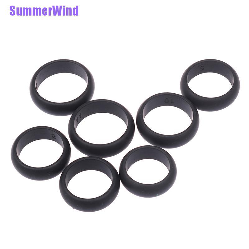 Nhẫn Đính Hôn Bằng Cao Su Màu Đen Họa Tiết Hoạt Hình