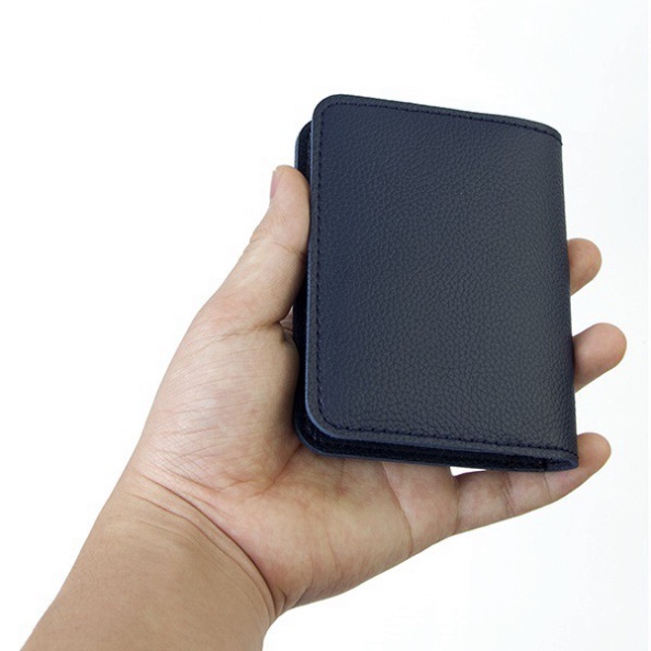 Ví Mini Nam Nữ Da Bò Thật Công Sở Để Thẻ ATM Card Visit Tiền Mặt | Bóp Da Đẹp | VD01 Saka.Shop99