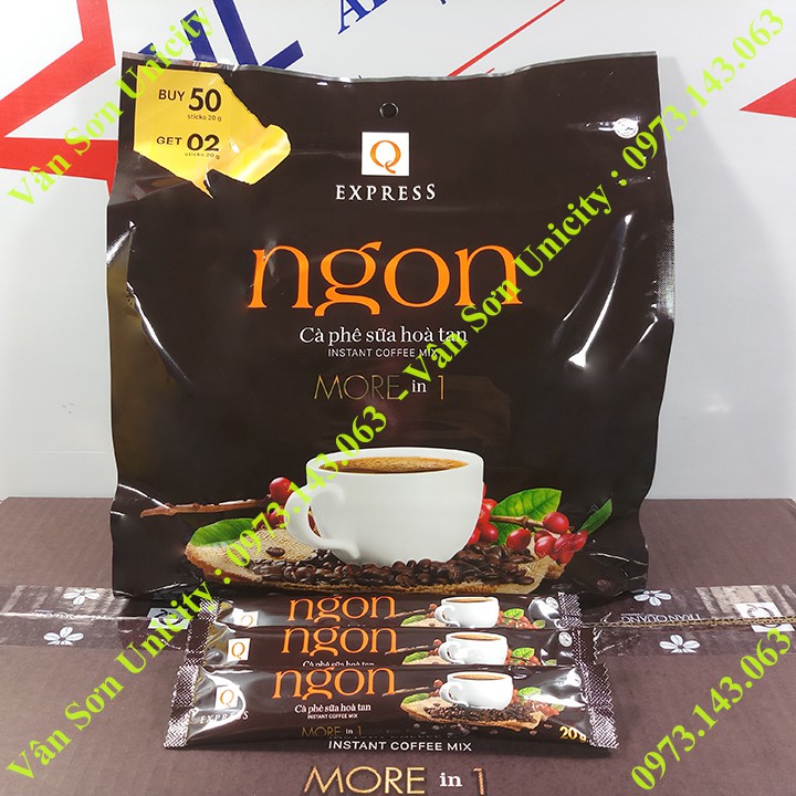 Cà phê sữa Ngon Trần Quang bịch lớn 1.04Kg (52 gói dài * 20g)