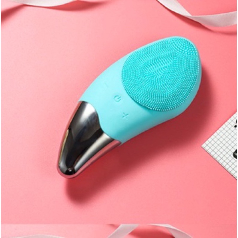 MÁY RỬA MẶT MASSAGE NÂNG CƠ MẶT 3IN1 SONIC FACIAL BRUSH CAO CẤP - tích hợp sóng âm BR-020 - Công Nghệ Mới Làm Sạch Da