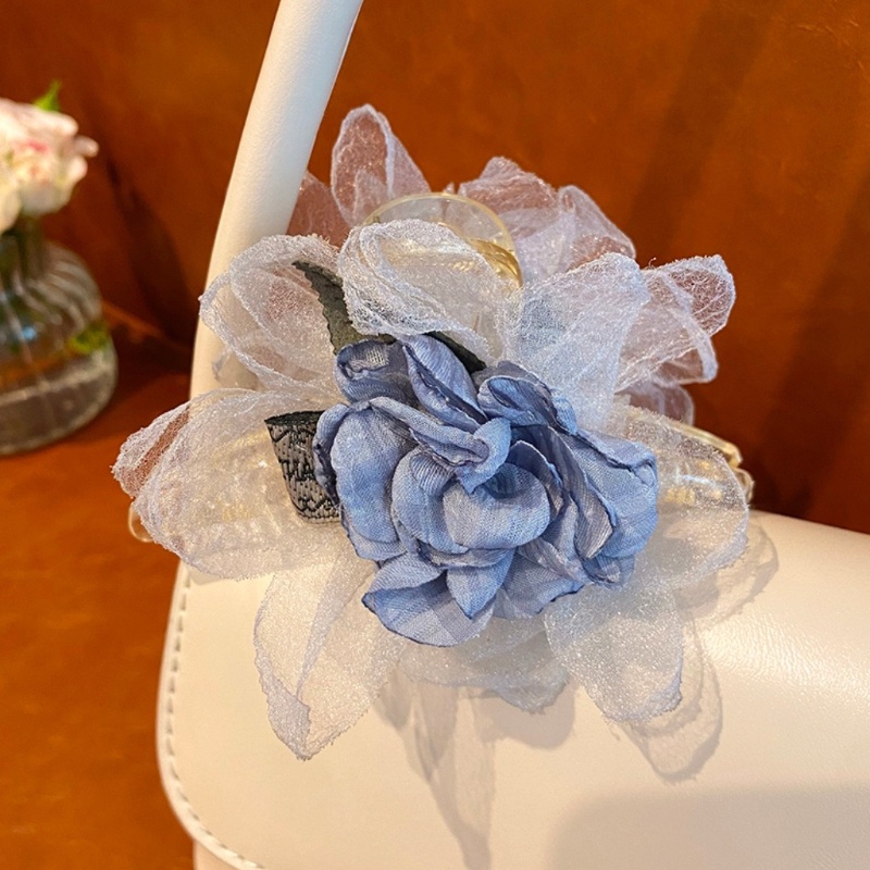 Kẹp Tóc Hình Hoa Lá Bằng Lưới Phong Cách Hàn Quốc Cổ Điển Thời Trang Mùa Hè