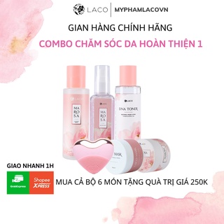Combo Chăm Sóc Da Hoàn Thiện ( Máy Rửa Mặt Laco Luxury + Trọn bộ Marosa )