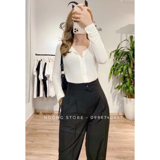 QUẦN BAGGY CẠP CAO XẾP LY