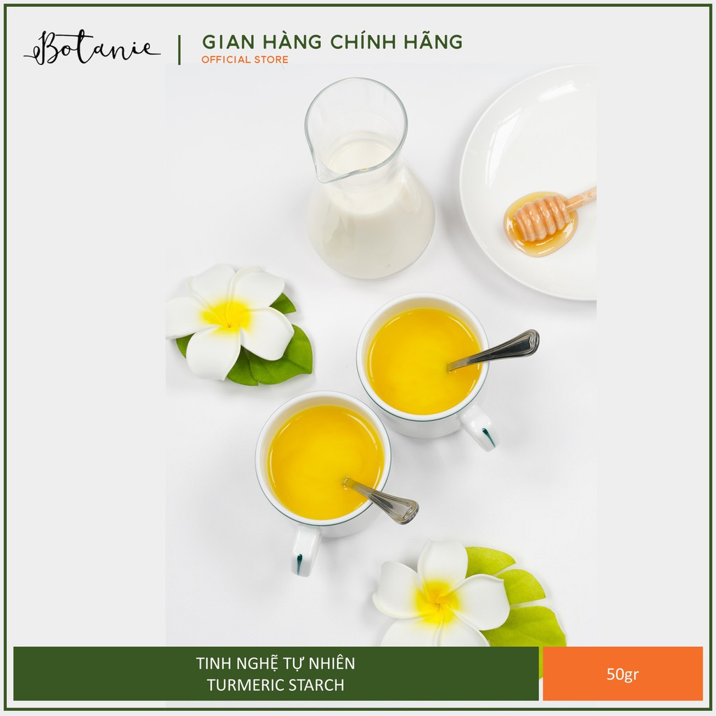 [50GRAM] Tinh Bột Nghệ Tự Nhiên Botannie - 100% tinh nghệ tự nhiên - Có thể dùng đắp mặt nạ