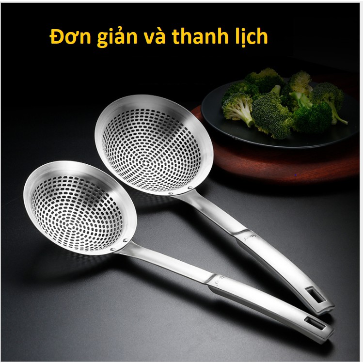 Vợt INOX 304 Sâu Lòng Dùng Vớt Mì ,Nui ,Rau Củ Qủa...Tiện Lợi Và Cần Thiết Cho Nhà Bếp.