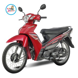 Tem xe elegant 110 dán xe đỏ