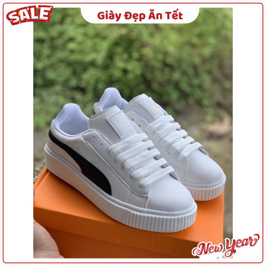 Giày thể thao sneaker nữ PAMU đế sọc kẻ màu