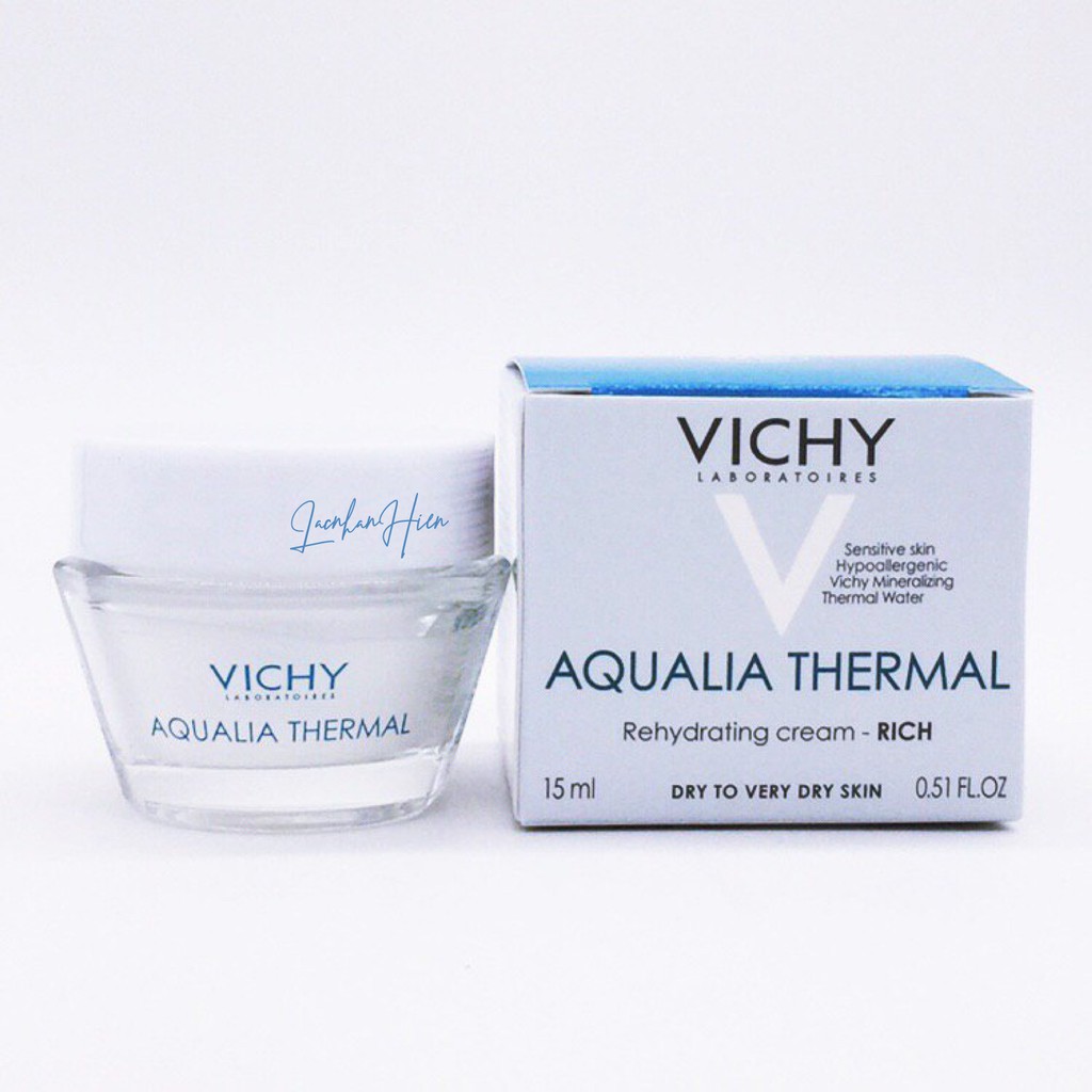 Kem Dưỡng Vichy Aqualia Thermal Rehydrating Cream 15ml