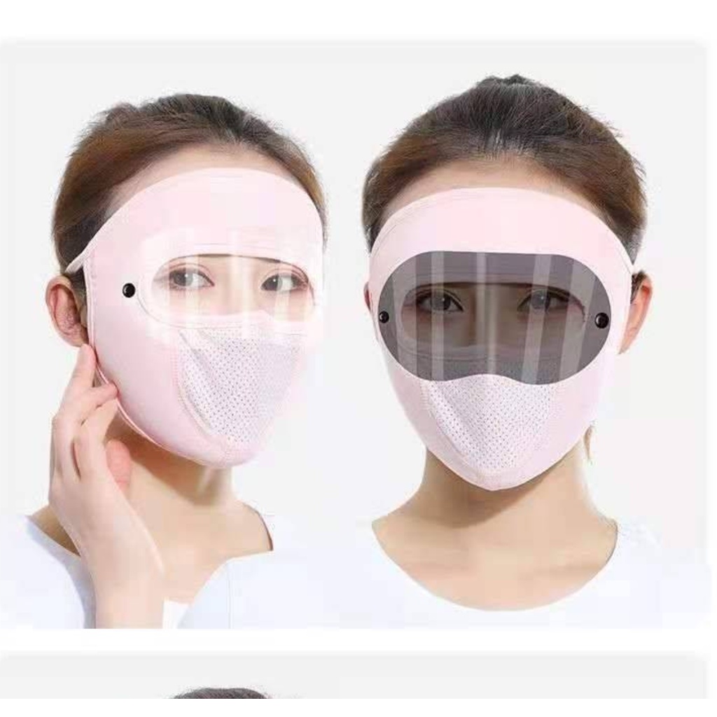 Khẩu trang mặt nạ có 2 kính 2 màu chống giọt bắn nước bọt Chống Dịch, Chống Tia UV, Chống Bụi, Cực Thoáng Mát
