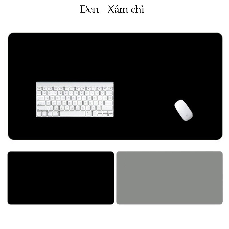 Thảm da trải bàn làm việc 2 mặt cao cấp bo viền, chất liệu chống nước kingu