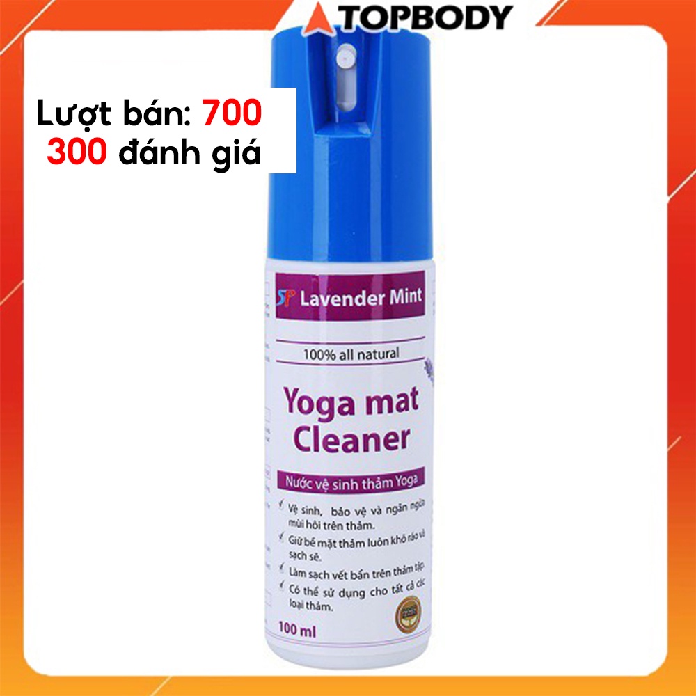 NƯỚC VỆ SINH THẢM YOGA TOPBODY HƯƠNG LAVENDER 100ml-CLEAR01
