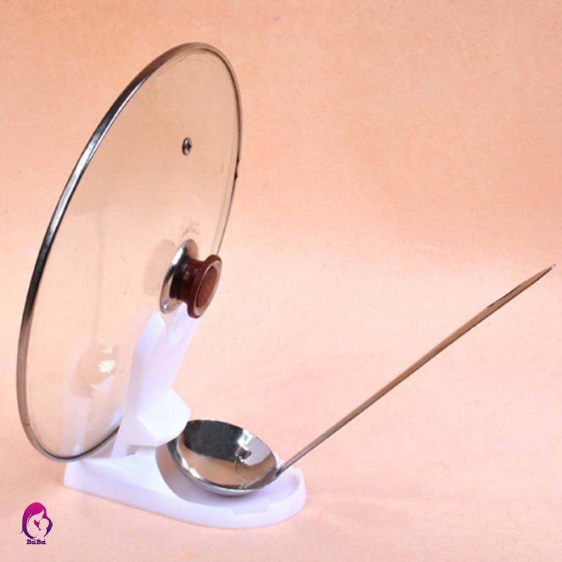 Folding Based Ladle Pot Rack Plastic Lid Pan Holder Spoon Rest Creative Cooking Pots Stand Kitchen Utensils