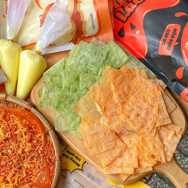 Bánh tráng phơi sương, bánh tráng Abi nhiều vị - Đồ ăn vặt Cô Nương Béo