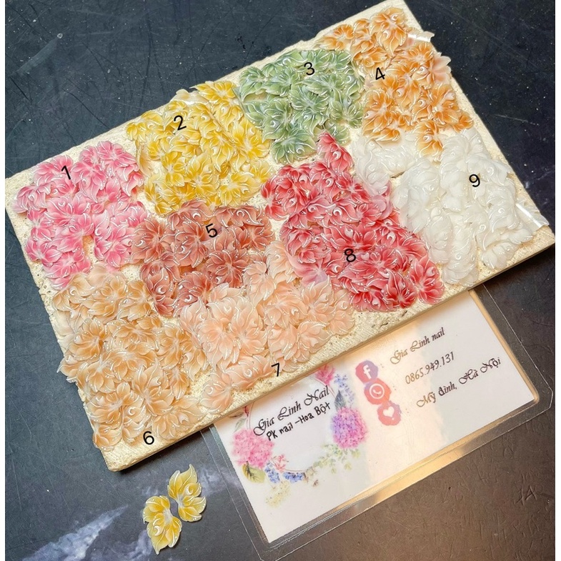 Hoa bột nail cánh tiên xoáy