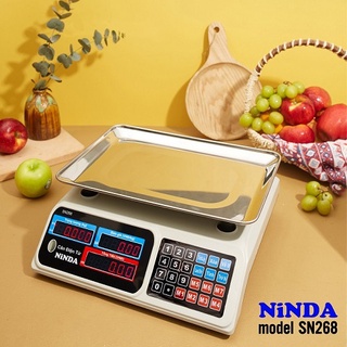 Cân điện tử tính giá tiền NiNDA SN268 cân tối đa 30kg- Hàng Chính Hãng