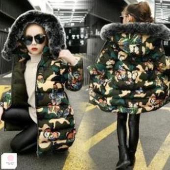 Áo khoác phao dáng dài cho bé gái (3 - 12 tuổi) ☑️ áo ấm cho bé gái (3 - 12 tuổi) ☑️ Thời trang bé gái 11 tuổi