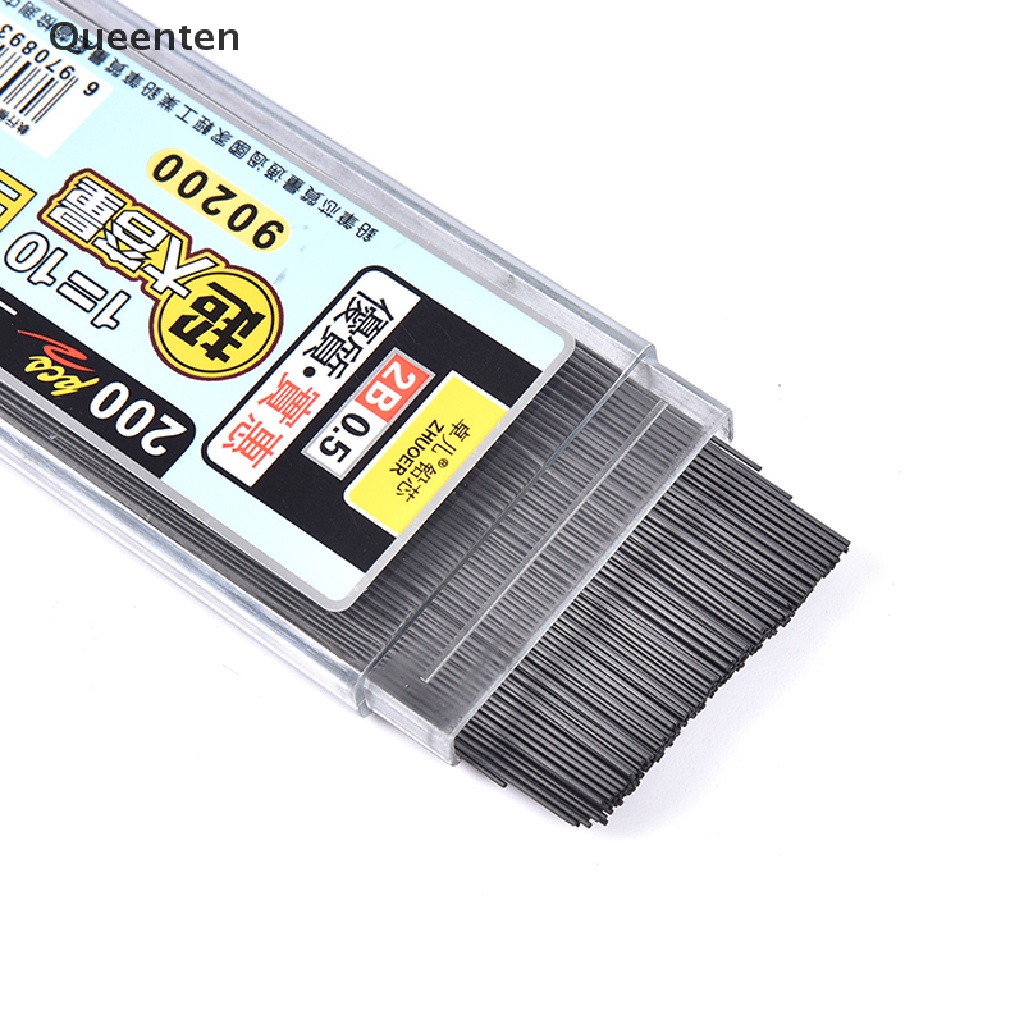 Hộp 200 ruột bút chì bấm 2b màu than