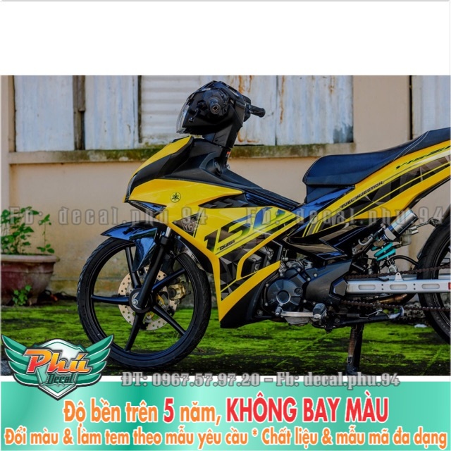 Tem rời Exciter 150 full vàng -1