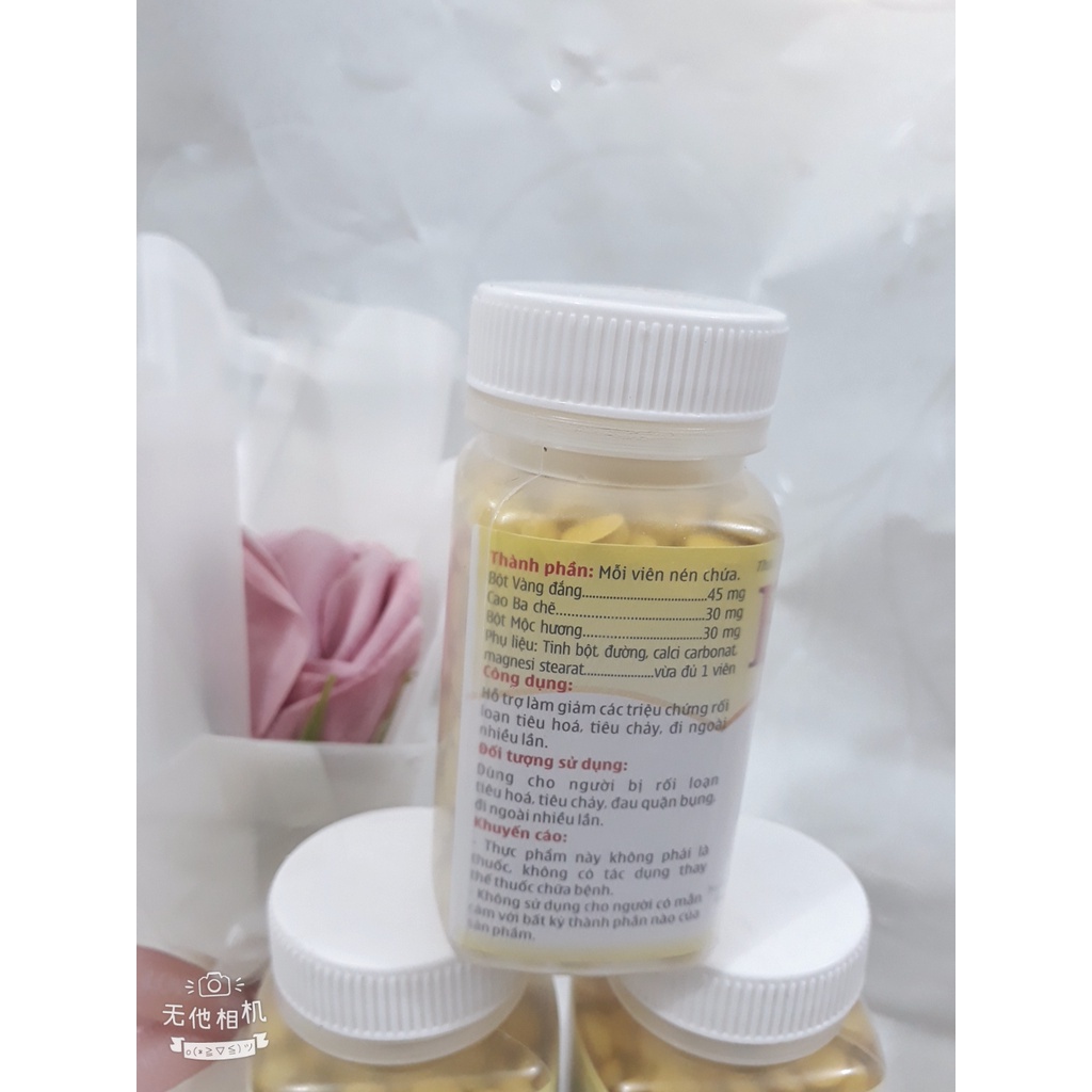 Viên uống Berbirim , giảm triệu chứng rối loạn tiêu hóa, tiêu chảy, đi ngoài nhiều lần