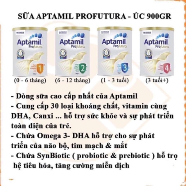 Sữa Aptamil pro của Úc 900g - Beauty Shop