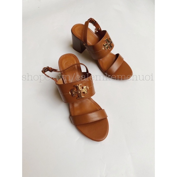 Giày sandal TORY da thật khoá chữ thập xuất khẩu