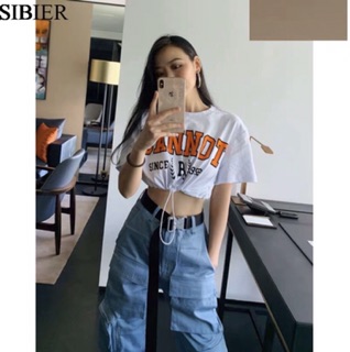 [HÌNH_THẬT_CUỐI] Áo croptop CANNOT rút dây bo eo