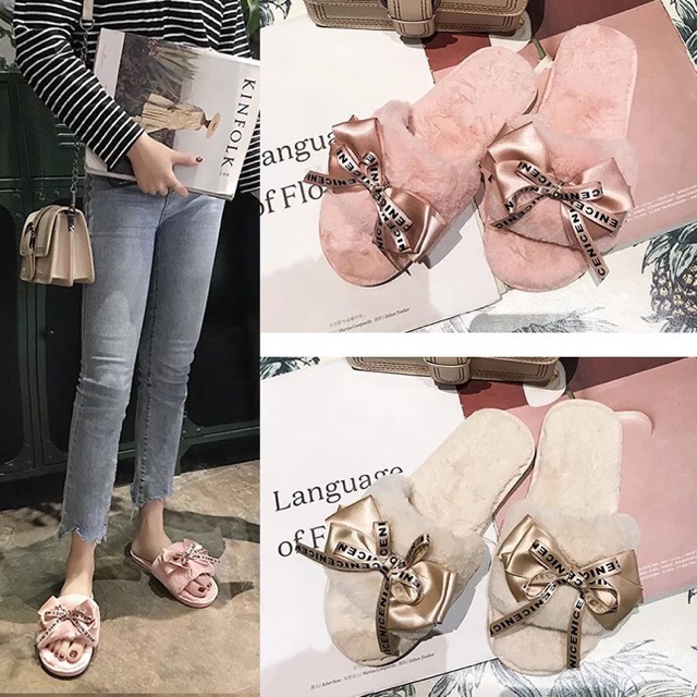 Dép lông đi trong nhà