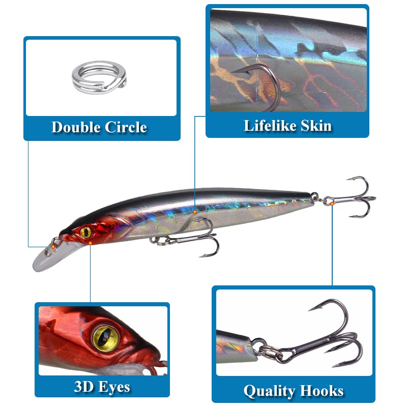 Mồi câu cá giả tiện dụng 7g/ 11.8g