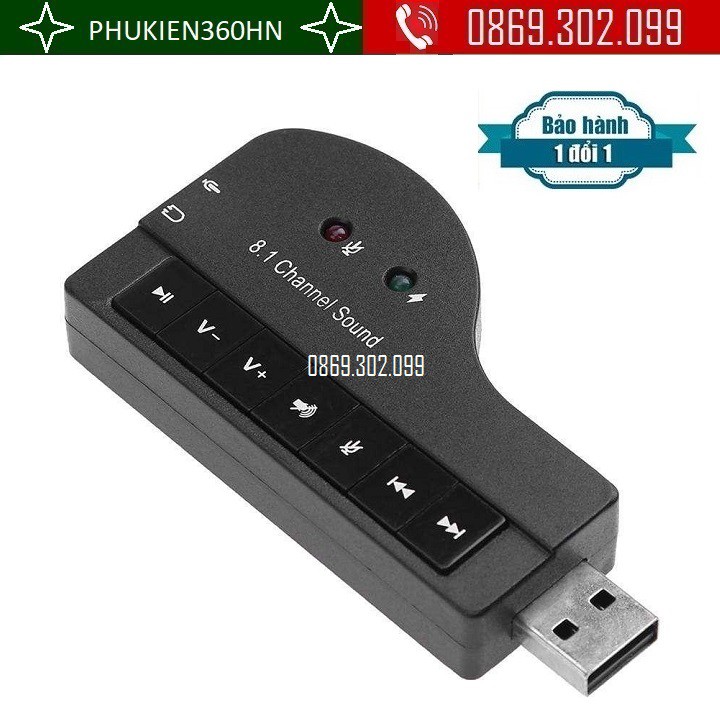 USB Sound âm thanh 8.1 channel