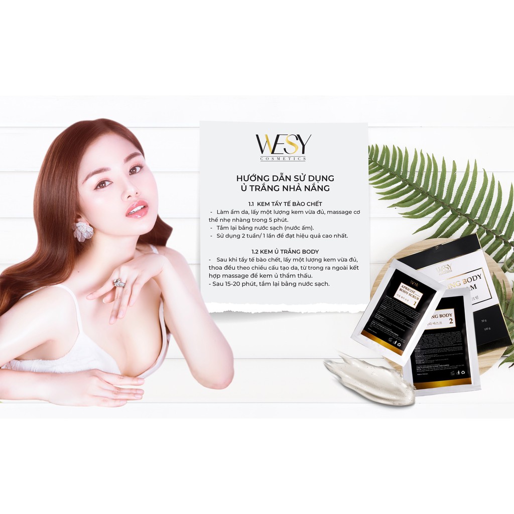 Set ủ trắng Body Wesy(MUA 4 TẶNG 1) | BigBuy360 - bigbuy360.vn