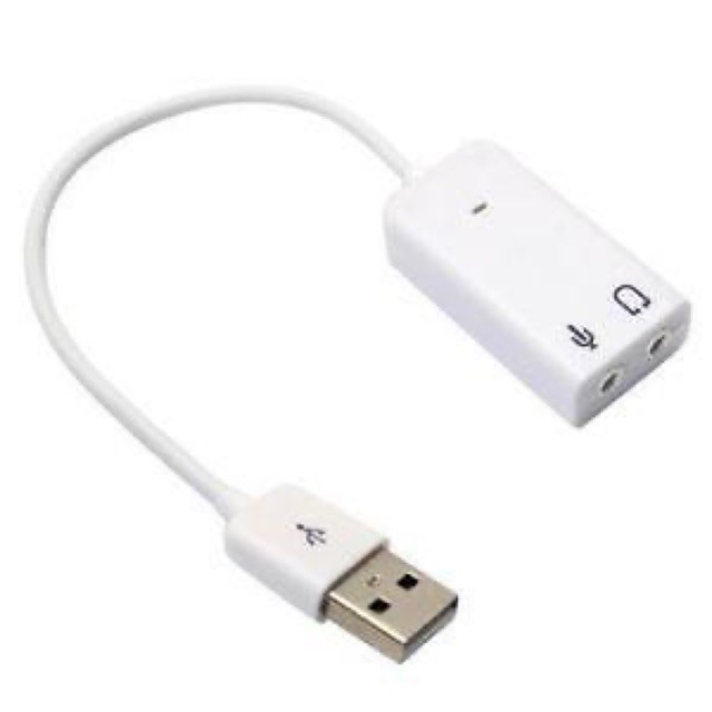 Card âm thanh cổng usb mini, adapter audio cho máy tính, laptop, OTG cắm là nhận KLH shop