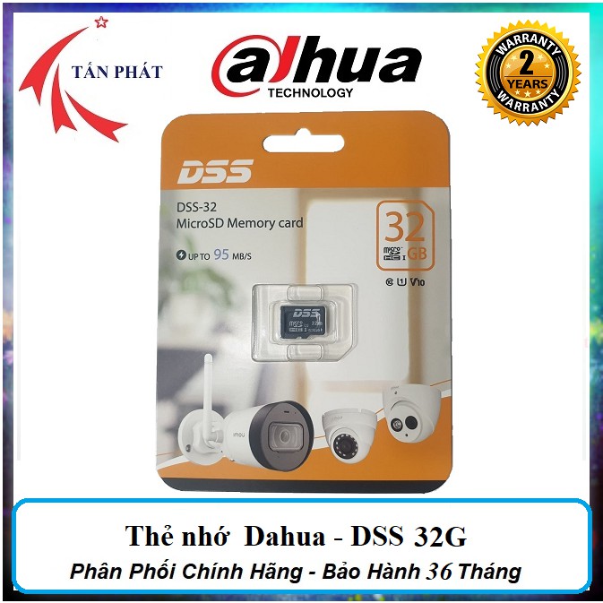 Thẻ Nhớ 32G DAHUA DSS Micro SD Chính Hãng - BH 24T