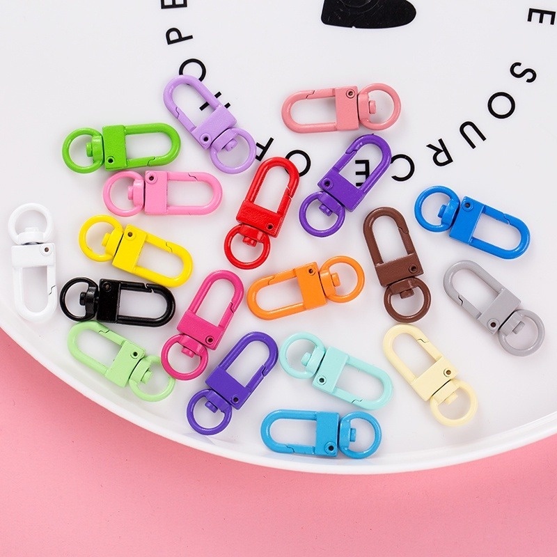 1 Móc Khóa Hình Chữ U Xoay 360 Độ Bằng Kim Loại Chuyên Dụng Cho Gắn Chìa Khóa DIY