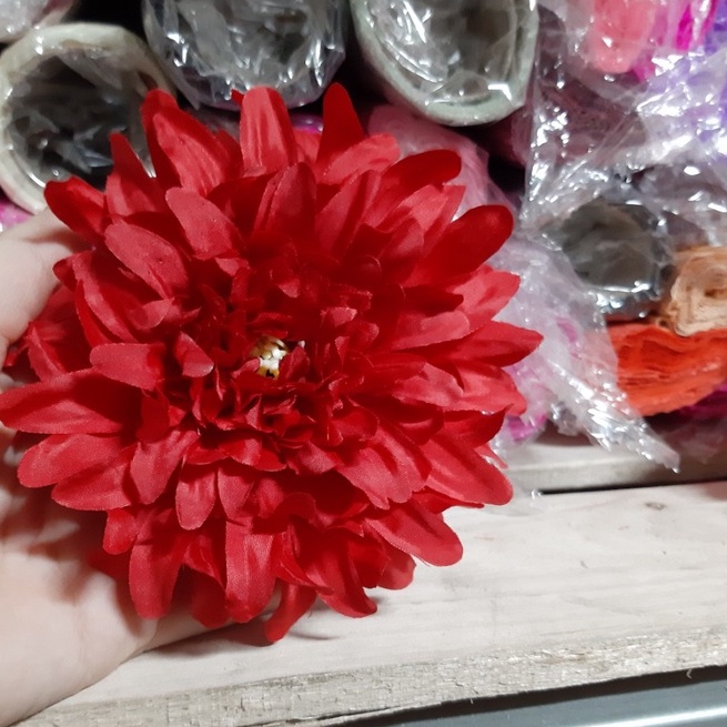 (10cm ) Đầu bông cúc tây trang trí,cúc mẫu đơn