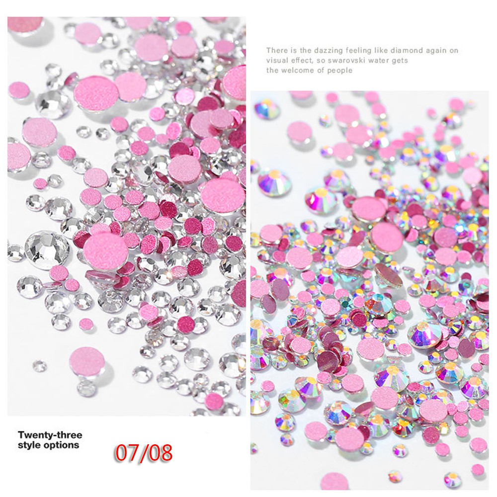 [Hàng mới về] Túi 1440 hạt đá 3d trang trí móng nghệ thuật