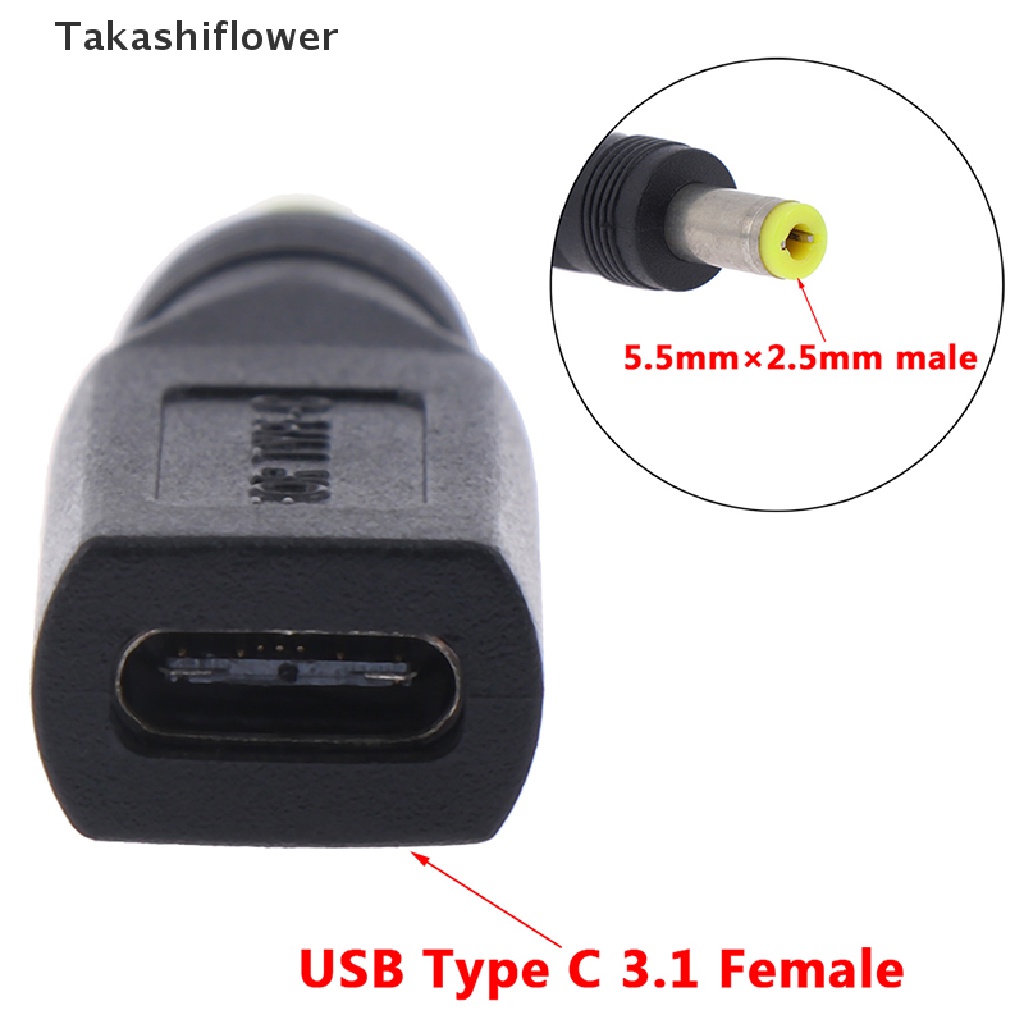 Đầu Chuyển Đổi USB 3.1 Type C Sang 5.5Mmx2.5Mm DC 1 Cổng USB 3.1