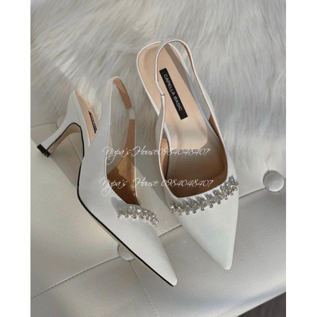 Giày hở gót đá ngang