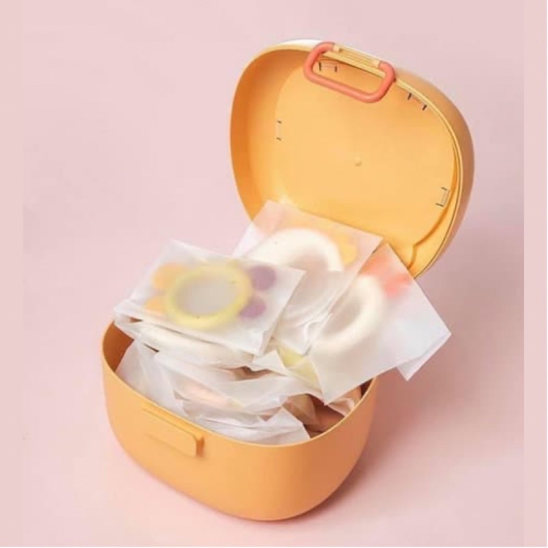 Bộ xúc xắc gặm nướu Duhoon 10 chi tiết kèm hộp đựng [ babyboo]